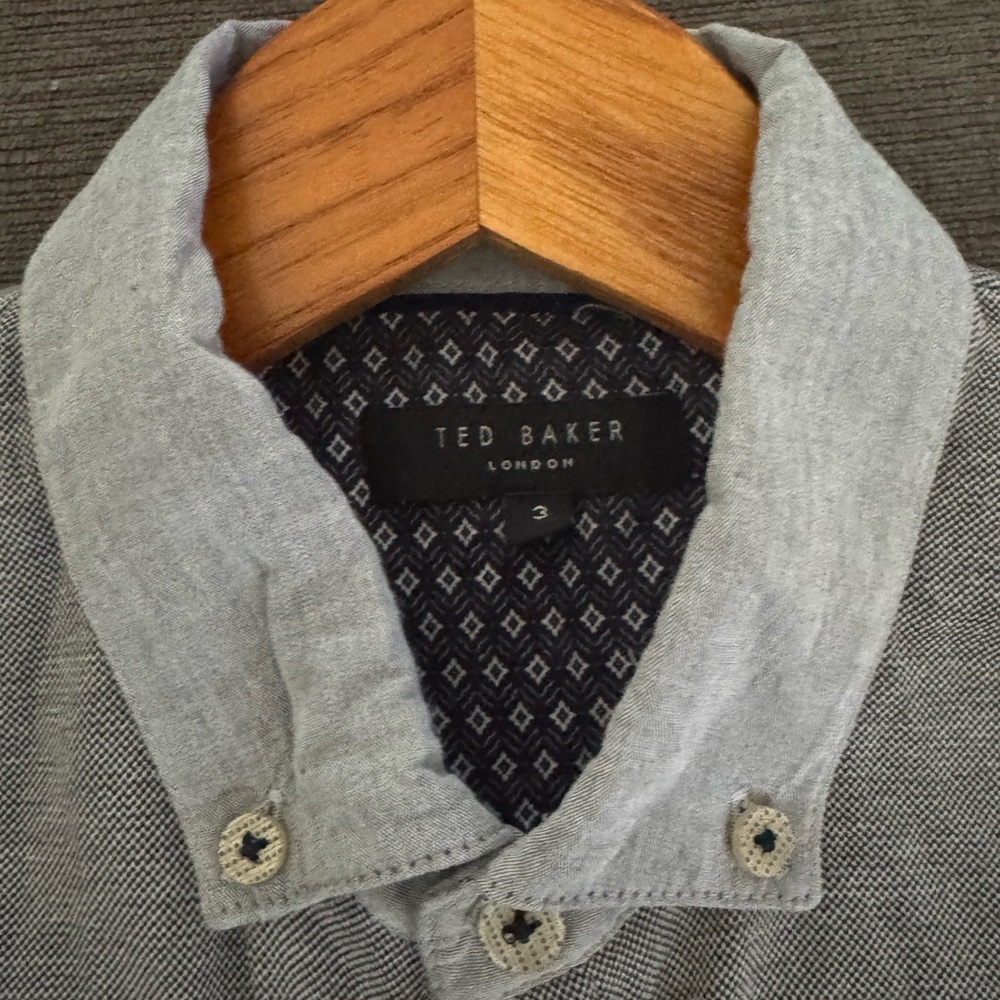 Ted Baker Light Gray Collared Shirt
